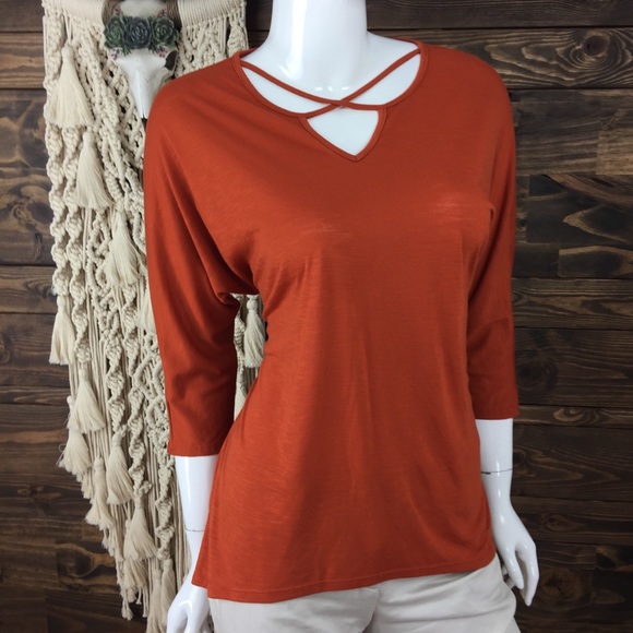 Charming Charlie Tops - Charming Charlie | Strappy Dolman Tee